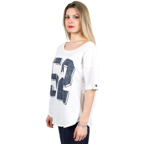 Abbigliamento Donna T-shirt maniche corte Champion T-Shirt American Calling Bianco