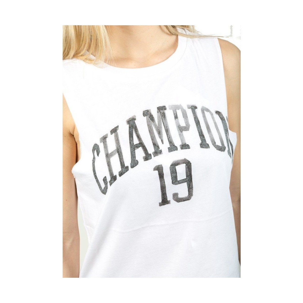 Abbigliamento Donna Top / T-shirt senza maniche Champion Canotta donna Heritage Revolution Bianco