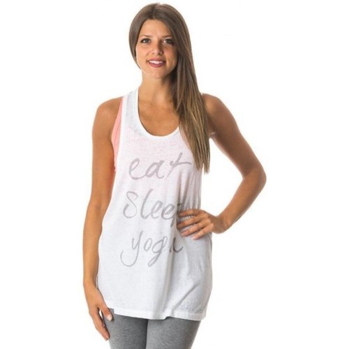 Abbigliamento Donna Top / T-shirt senza maniche Everlast Canotta Donna Yoga Jersey Bianco