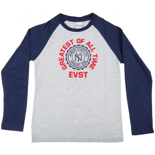 Abbigliamento Unisex bambino T-shirts a maniche lunghe Everlast Maglia maniche lunghe Grigio