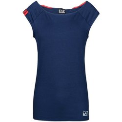 Abbigliamento Donna T-shirt maniche corte Emporio Armani EA7 T-shirt donna Sea World stretch Blu