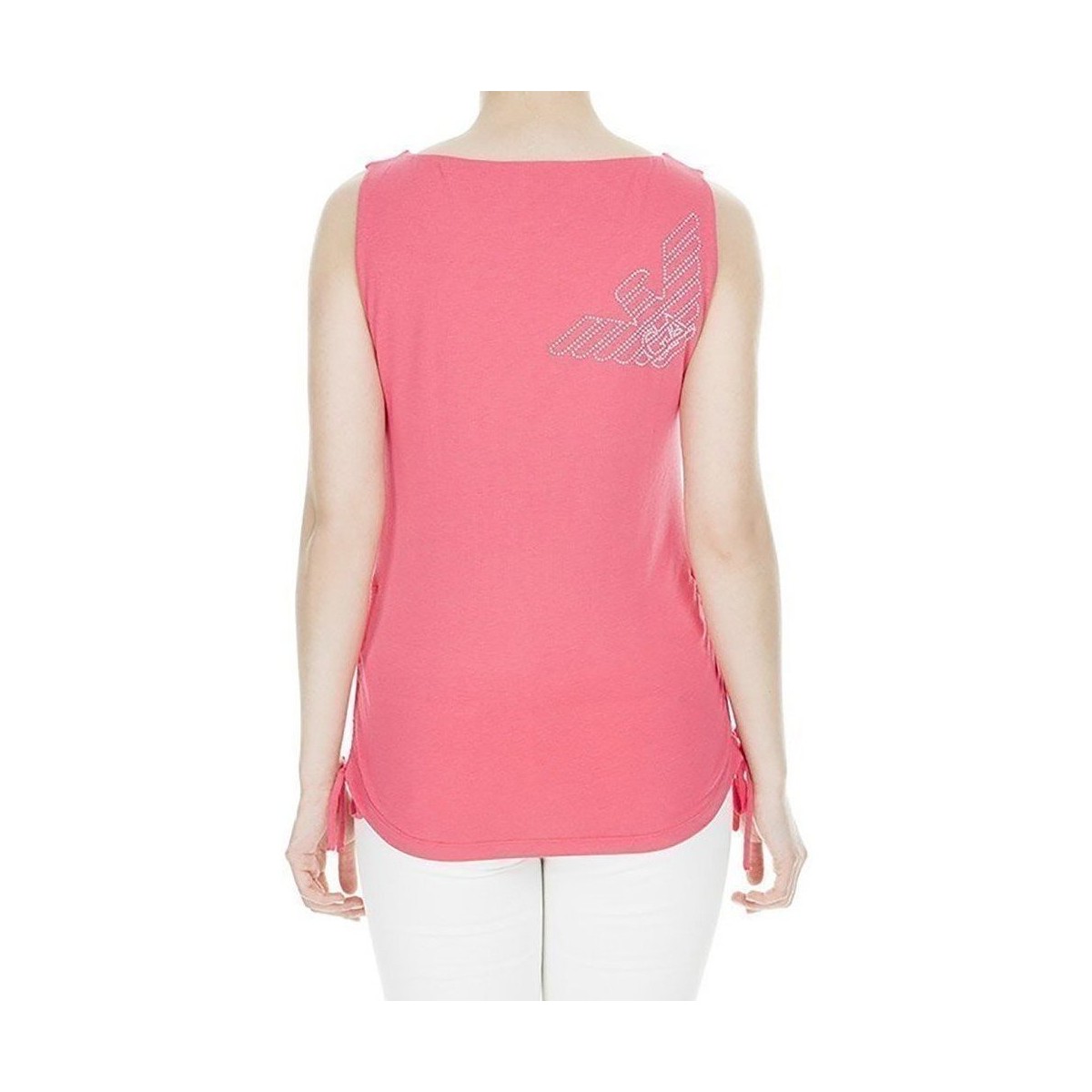 Abbigliamento Donna Top / T-shirt senza maniche Emporio Armani EA7 Canotta Donna Train Evolution Rosa