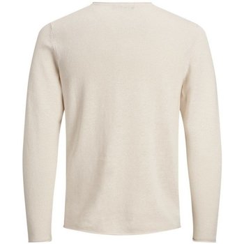 Abbigliamento Uomo Maglioni Jack & Jones Pullover In Misto Lino Uomo Premium Bianco