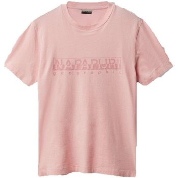 Abbigliamento Uomo T-shirt maniche corte Napapijri T-shirt Uomo Sevora Rosa