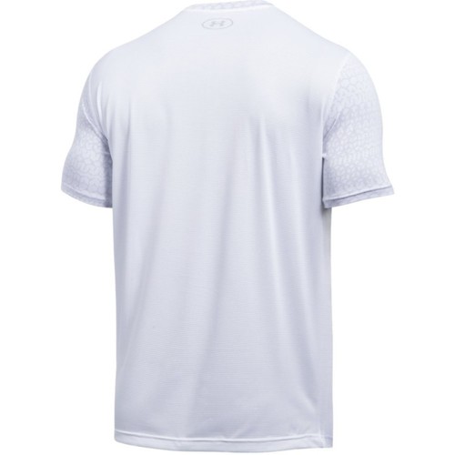 Abbigliamento Uomo T-shirt maniche corte Under Armour Ua Raid Jacquard Bianco