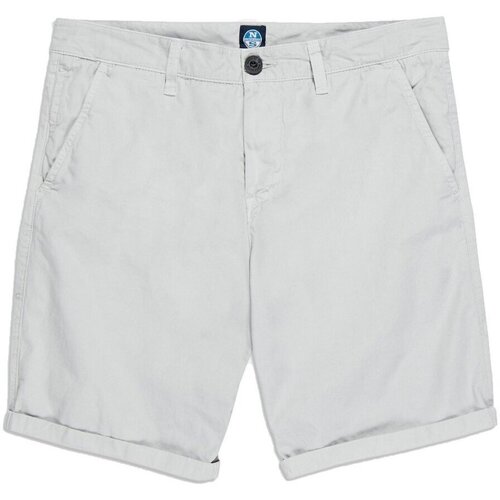 Abbigliamento Uomo Shorts / Bermuda North Sails Shorts Uomo Chino W/Logo Grigio