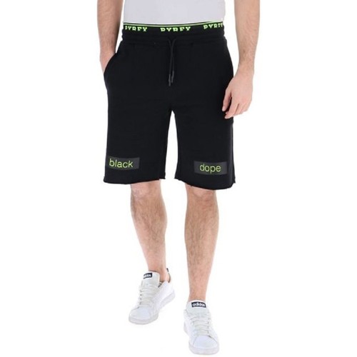 Abbigliamento Uomo Shorts / Bermuda Pyrex Short Uomo Elastico & Stampa Fluo Nero