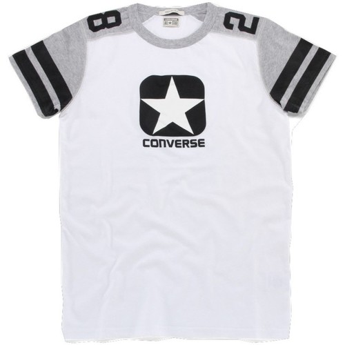 Abbigliamento Uomo T-shirt maniche corte Converse T-shirt uomo Logo Man Insert Bianco