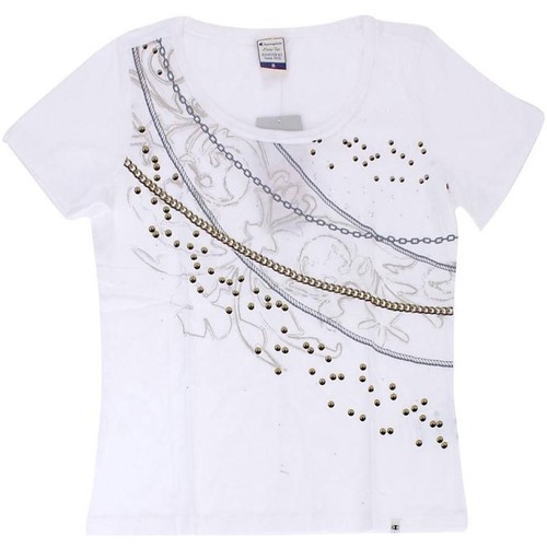 Abbigliamento Donna T-shirt maniche corte Champion T-shirt donna Classic Division Jersey Bianco
