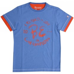 Abbigliamento Unisex bambino T-shirt maniche corte Champion T-shirt bambino Logo Azzurro