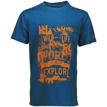 Abbigliamento Unisex bambino T-shirt maniche corte Cmp T-Shirt Bambino Tecnica Blu