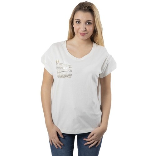 Abbigliamento Donna T-shirt maniche corte Champion T-Shirt Donna W-Accademy Bianco