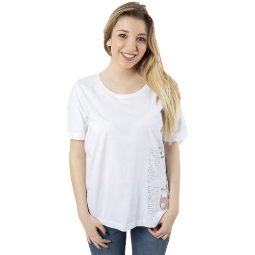 Abbigliamento Donna T-shirt maniche corte Champion T-Shirt Donna Lady Tee Light Jersey Bianco