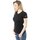 Abbigliamento Donna T-shirt maniche corte Champion T-Shirt Donna American Classic Serafino Nero