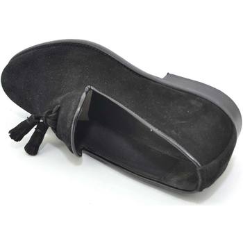 Image of Scarpe Malu Shoes Scarpe Scarpe mocassino uomo slip on elegante nero in camoscio rifinit