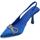 Scarpe Donna Décolleté Malu Shoes Decollete' donna gioiello elegante fiocco strass in raso blu ro Blu