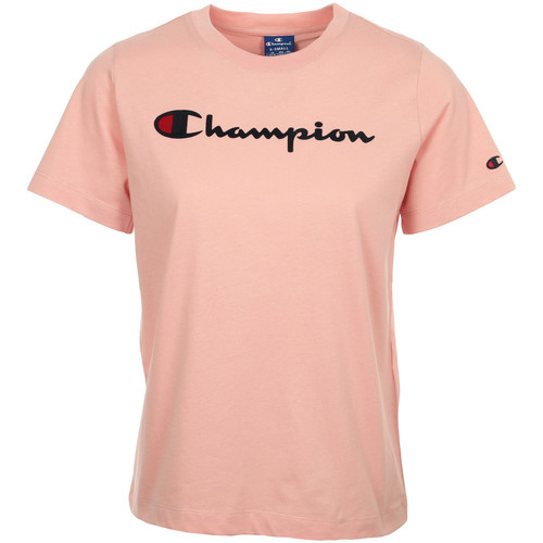 Abbigliamento Donna T-shirt maniche corte Champion Crewneck T-Shirt Wn's Rosa