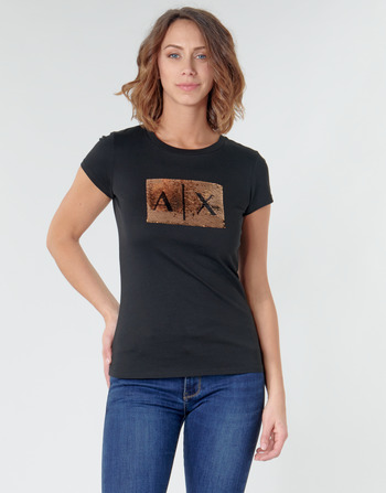 Abbigliamento Donna T-shirt maniche corte Armani Exchange HONEY Nero