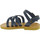 Scarpe Uomo Sandali Attica Sandals Attica sandalo da bambino hebe in morbida pelle nubuck hand Blu
