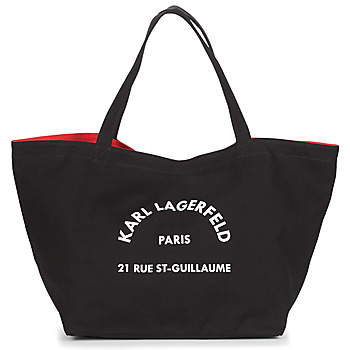 Borse Donna Tote bag / Borsa shopping Karl Lagerfeld RUE ST GUILLAUE CANVAS TOTE Nero