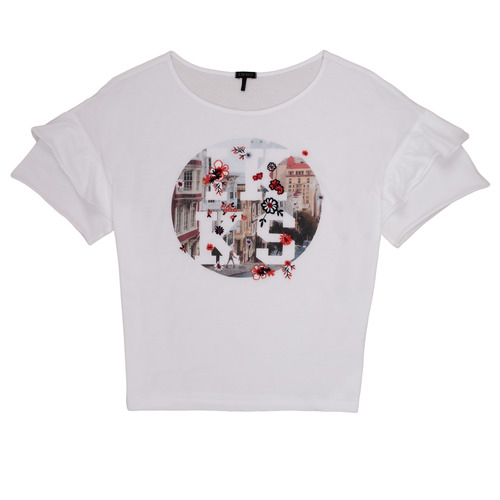 Abbigliamento Bambina T-shirt maniche corte Ikks DIBILIOU Bianco