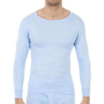 Abbigliamento Uomo T-shirts a maniche lunghe Abanderado 0808-CELESTE Blu