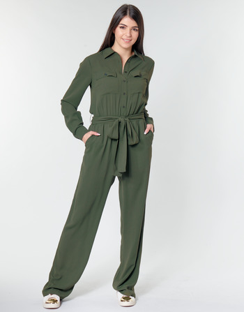 Abbigliamento Donna Tuta jumpsuit / Salopette MICHAEL Michael Kors ROLL SLV SAFARI JMPST Kaki