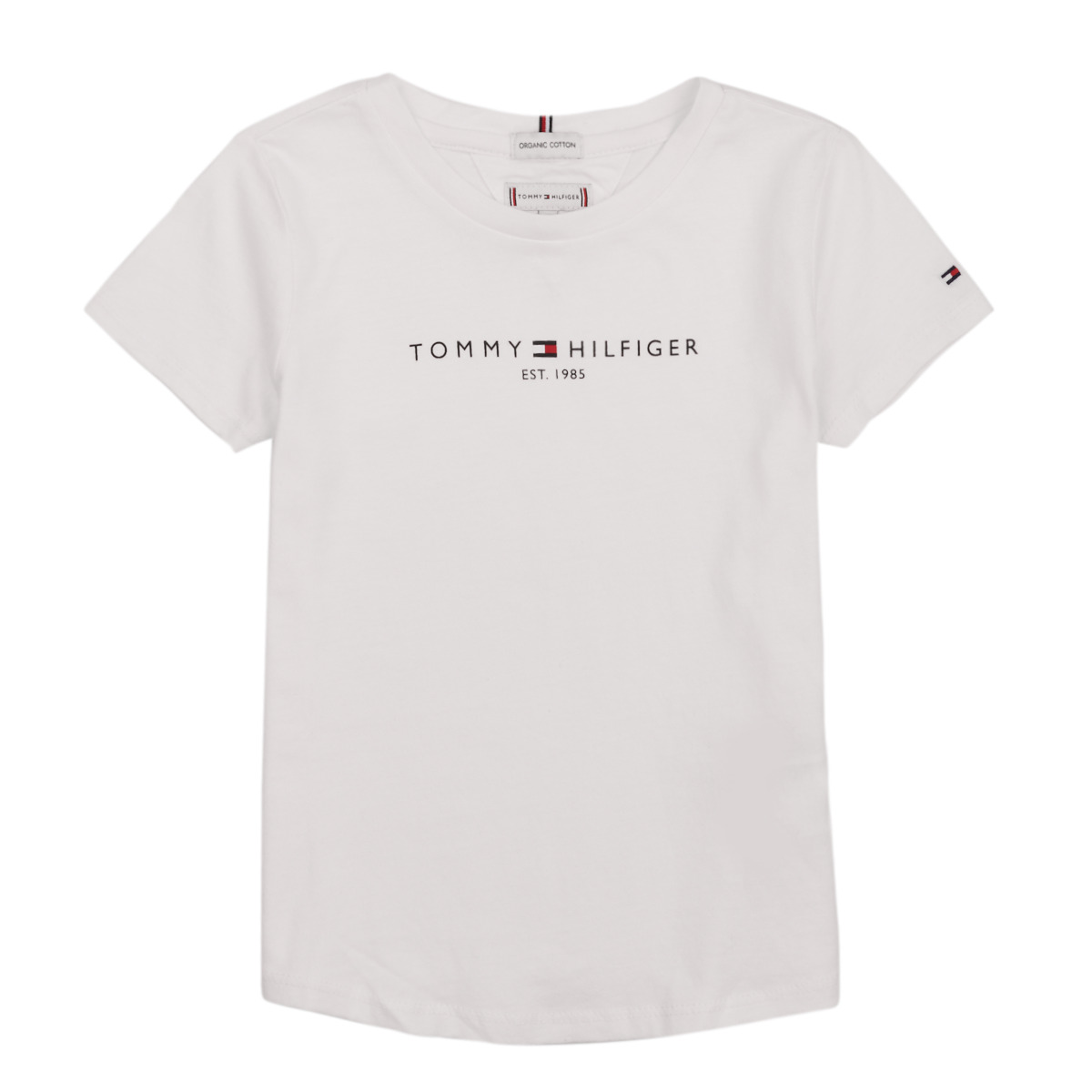 Abbigliamento Bambina T-shirt maniche corte Tommy Hilfiger KG0KG05023 Bianco