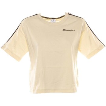 Abbigliamento Donna T-shirt maniche corte Champion T-Shirt Donna Banda Bianco