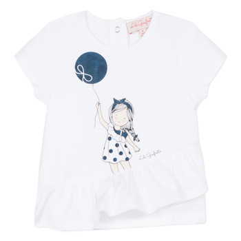 Abbigliamento Bambina T-shirt maniche corte Lili Gaufrette NALIOS Bianco
