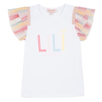 Abbigliamento Bambina T-shirt maniche corte Lili Gaufrette NOLELI Bianco