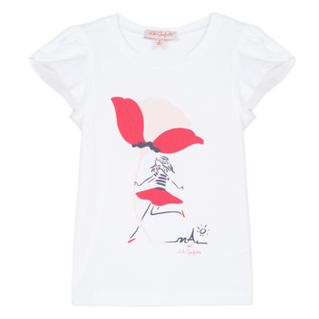 Abbigliamento Bambina T-shirt maniche corte Lili Gaufrette KATINE Bianco