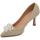 Scarpe Donna Décolleté Malu Shoes Decolette' scarpa donna gioiello spilla cristallo di ghiaccio d Oro