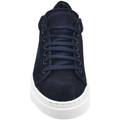 Sneakers Malu Shoes  Sneakers uomo bassa linea basic in vera pelle scamosciata  blu