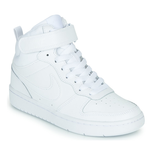 Scarpe Unisex bambino Sneakers alte Nike COURT BOROUGH MID 2 PS Bianco