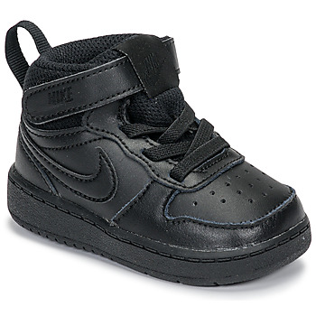 Scarpe Unisex bambino Sneakers alte Nike COURT BOROUGH MID 2 PS Nero