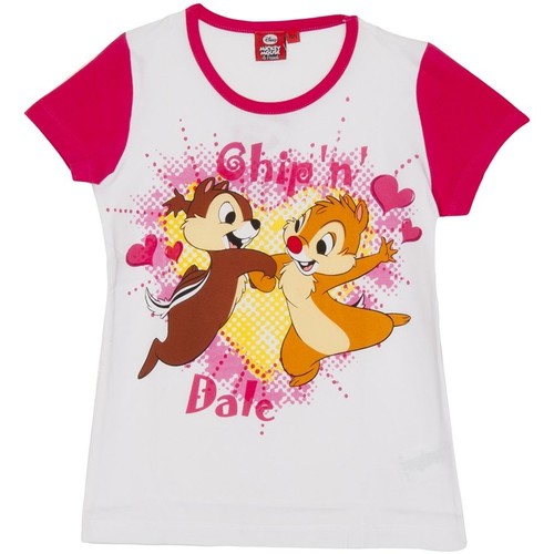 Abbigliamento Bambina T-shirt maniche corte Disney WD26120-FUCSIA Rosa