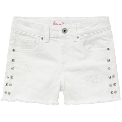 Abbigliamento Bambina Shorts / Bermuda Pepe jeans ELSY Bianco