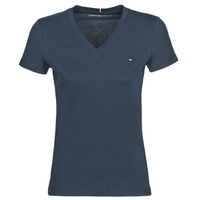 Abbigliamento Donna T-shirt maniche corte Tommy Hilfiger HERITAGE V-NECK TEE Marine