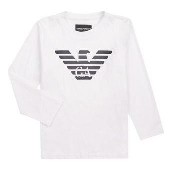 Abbigliamento Bambino T-shirts a maniche lunghe Emporio Armani Aloys Bianco