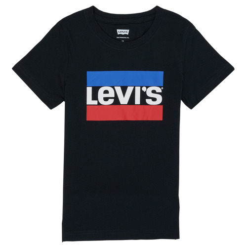Abbigliamento Bambino T-shirt maniche corte Levi's SPORTSWEAR LOGO TEE Nero