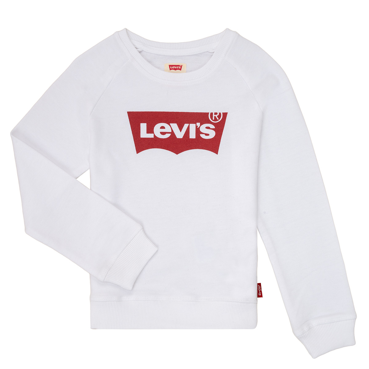 Abbigliamento Bambina Felpe Levi's KEY ITEM LOGO CREW Bianco