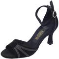 Sandali Vitiello Dance Shoes  Scarpe donna ballo latino americano camoscio cristallo fine ner