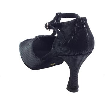 Vitiello Dance Shoes Sandalo l.a. satinato Nero