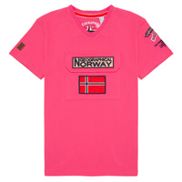 Abbigliamento Bambino T-shirt maniche corte Geographical Norway JIRI Rosa