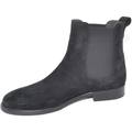 Image of Stivali Malu Shoes Scarpe Scarpe uomo chelsea beatles in vero camoscio nero con elastico