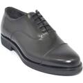 Image of Scarpe Malu Shoes Scarpa stringata uomo liscia nera in vera pelle abrasivata con