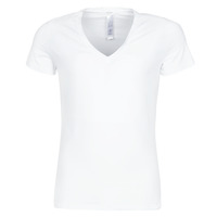 Abbigliamento Uomo T-shirt maniche corte Hom SUP' COTTON TSHIRT COL V PROFOND Bianco