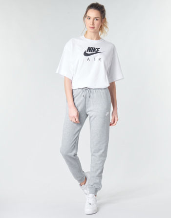 Abbigliamento Donna Pantaloni da tuta Nike W NSW ESSNTL PANT REG FLC Grigio / Bianco