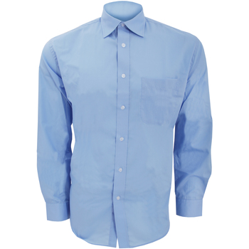 Abbigliamento Uomo Camicie maniche lunghe Kustom Kit KK104 Blu